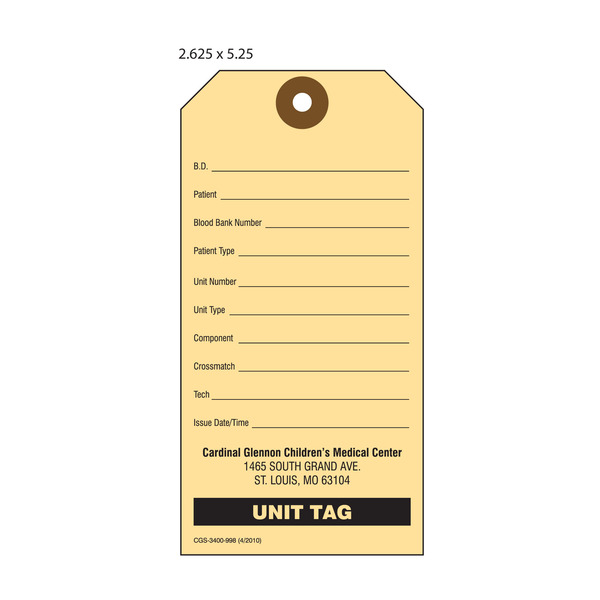 custom hospital tags st
