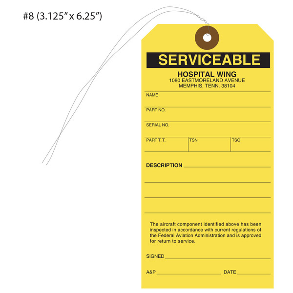 Custom Printed Serviceable Hang Tags St Louis Tag