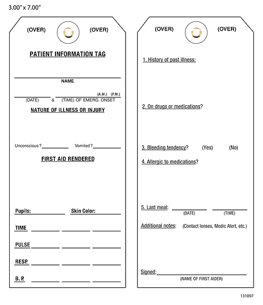 Triage Tags Custom Hang Tags St. Louis Tag