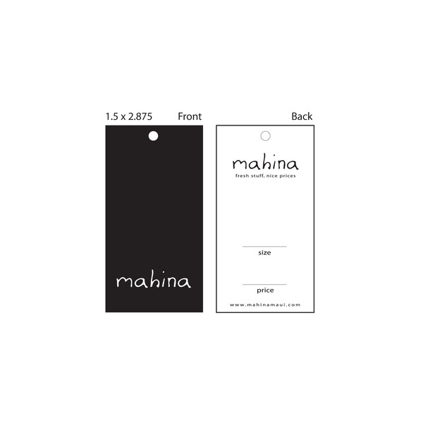 Retail Tags, Rectangular Retail Tags