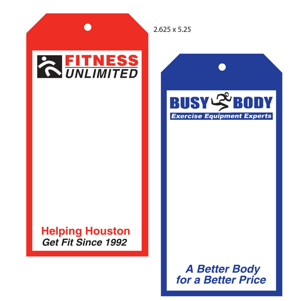 Custom Printed Price Tags Hanging St Louis Tag Custom Boutique Hang Tags Fitness Unlimited Busy Body