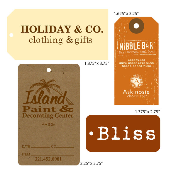 Printable Merchandise Tags