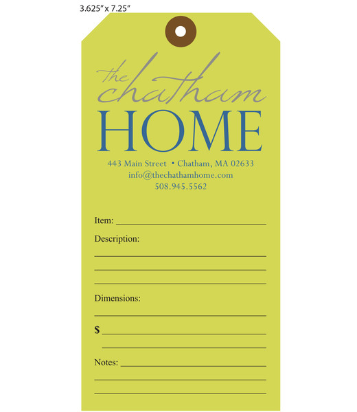 Custom Furniture Price Tags St. Louis Tag