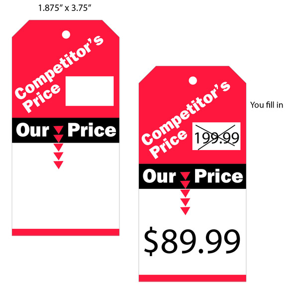 Custom Price Comparison Tags St. Louis Tag