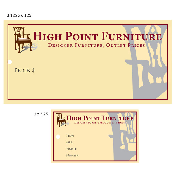 Custom Furniture Price Tags St. Louis Tag