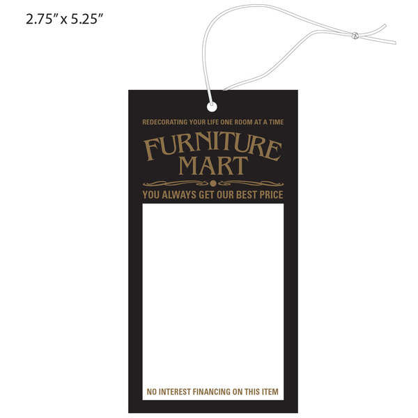 Furniture Sales Tags – Retail Tags & Store Supplies