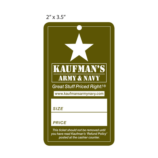 Custom Printed Price Tags Hanging St Louis Tag Custom Price Hang Tag Kaufman S Army Navy