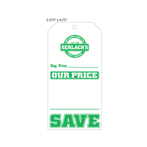 Custom Price Tags St. Louis Tag