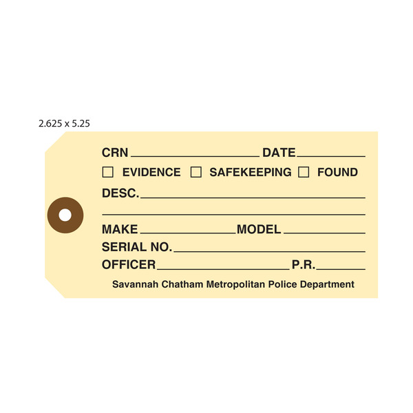 Custom Evidence Tags | St. Louis Tag