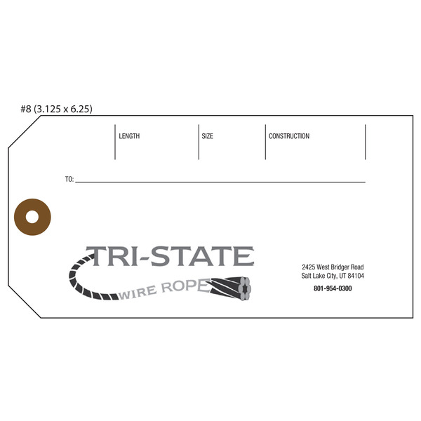 Custom Printed Shipping Hang Tags St Louis Tag