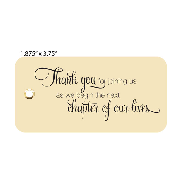 custom printed wedding tags