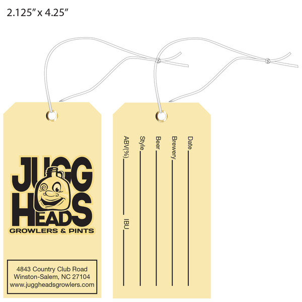 Liquor and Bottle Hang Tags - Custom Printed Hang Tags | St. Louis Tag